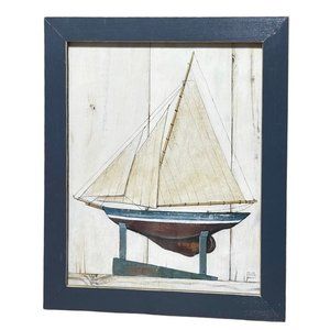 David Carter Brown Racer Sail Boat Framed Art Print